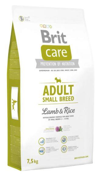 Brit Care Adult Small Breed для собак малих порід, ягня та рис, 7,5кг