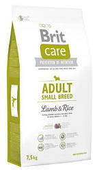 Brit Care Adult Small Breed для собак малих порід, ягня та рис, 7,5кг
