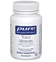 Трассирующие минералы, Trace Minerals, Pure Encapsulations, 60 капсул