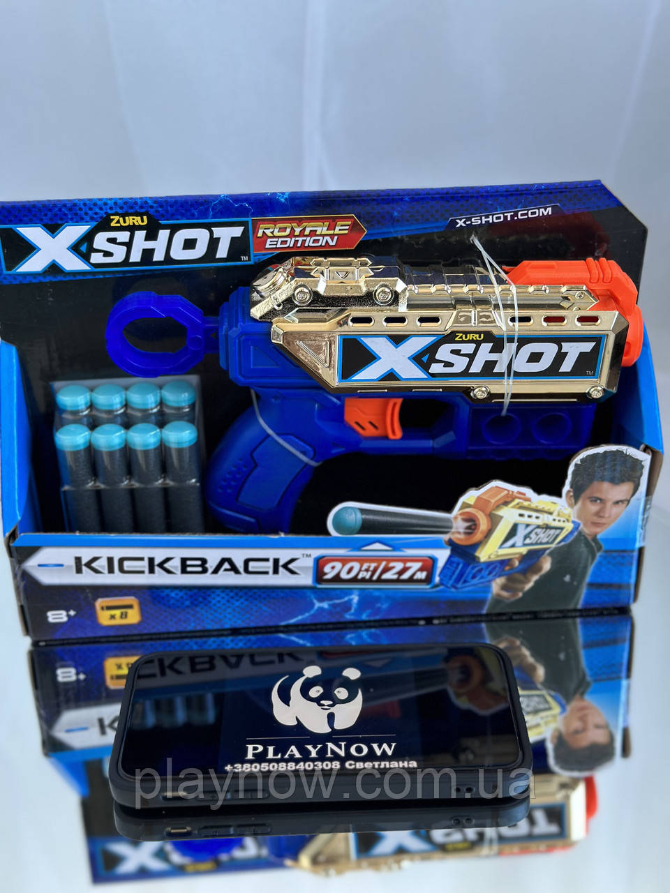 Дитячий швидкострільний бластер Zuru X-Shot Excel Kickback Golden