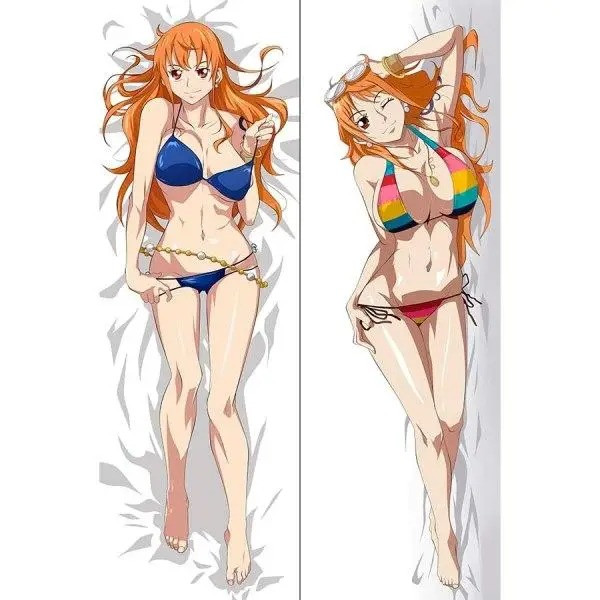 Дакiмакура 150 х 50 см  Нами One Piece Nami обнімашка Подушка зі знімною наволочкою двостороння, фото 1