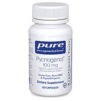 Пикногенол 100 мг, Pycnogenol, Pure Encapsulations, 60 капс. 04/24 года