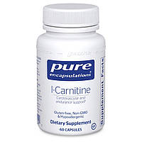 Pure Encapsulations L-Carnitine / Л-Карнитин Поддержка усиленного метаболизма жиро 60 капс.