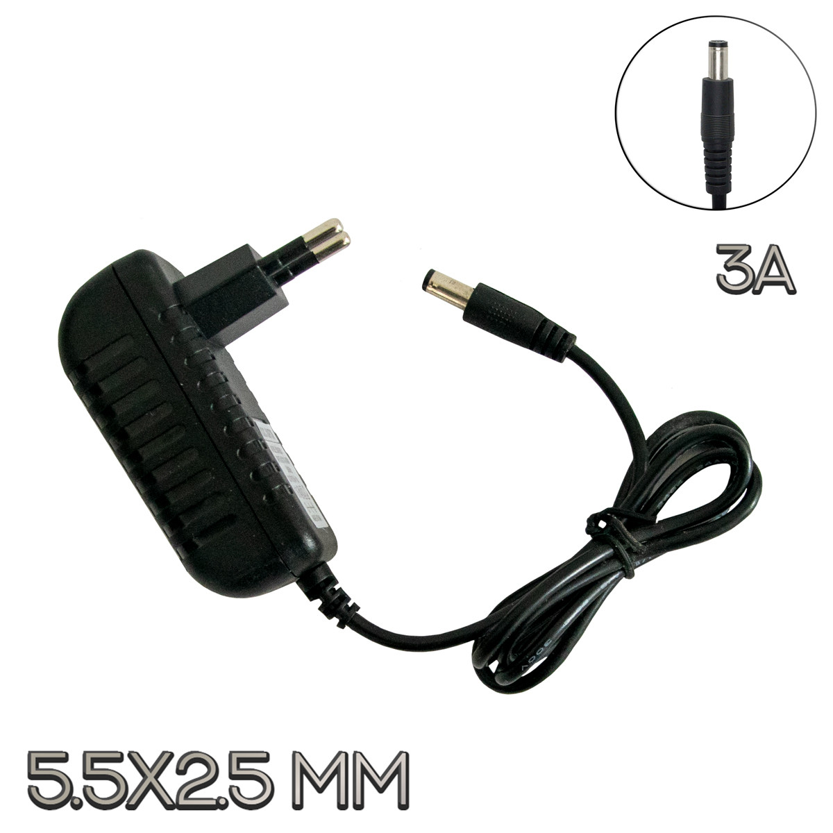 Мережевий адаптер Power Adapter "BM-0530" 5V 3А 5.5*2.5мм адаптер живлення, блок живлення для роутера