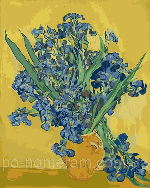 Картина за номерами Діамантові ручки Іриси худ Vincent van Gogh (GVR-180634) 40 х 50 см