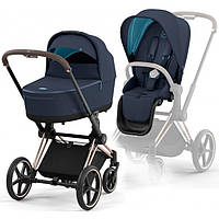 Cybex Priam 4.0 коляска 2 в 1 Nautical Blue шасі Rosegold