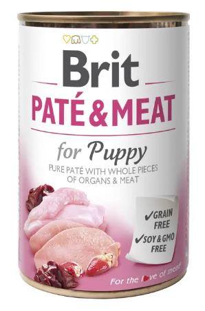 Консерва Brit Pate/Meat Puppy 400 g с курицей для щенков, фото 1