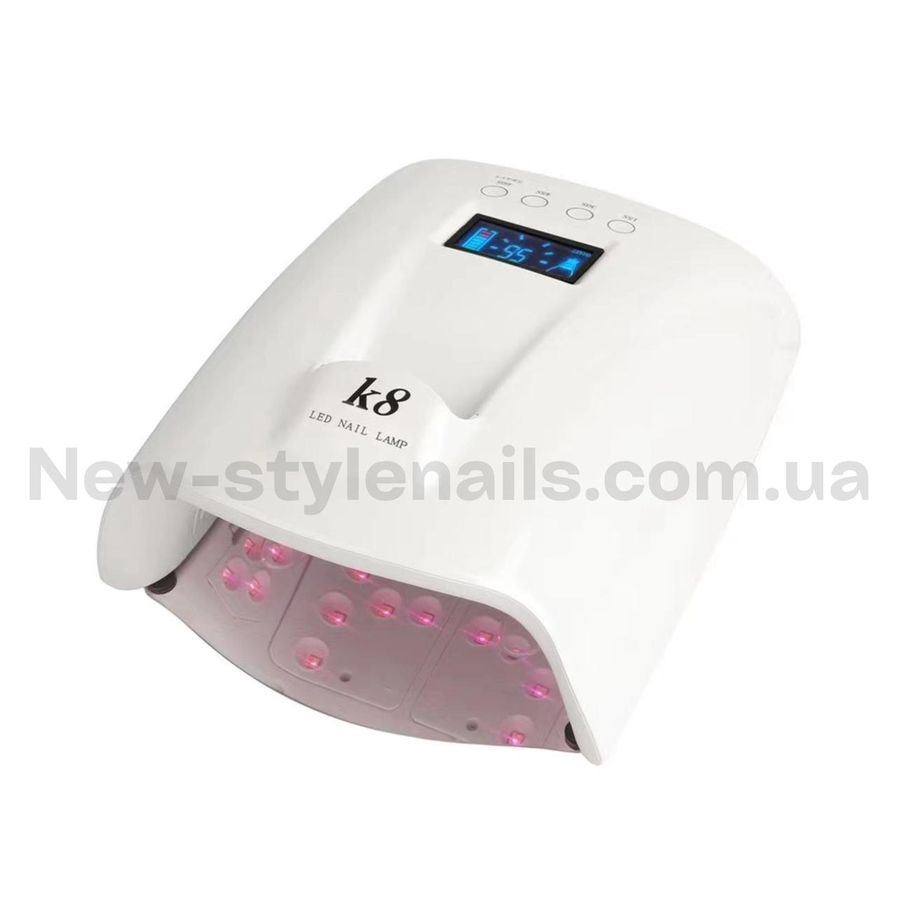 Лампа для сушки нігтів на акуммуляторі бездротова UV/LED -К8 потужністю 60 Вт. (2600 mAh)