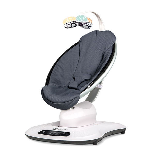 Крісло-гойдалка 4moms MamaRoo dark grey cool mesh