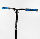 Самокат трюковий Best Scooter BS з принтом, ПЕГИ+HIC, Синій 77566, фото 4