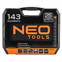 Набір інструментів Neo Tools, 143шт, універсальний, CrV та S2 Baumar - Порадуй Себе