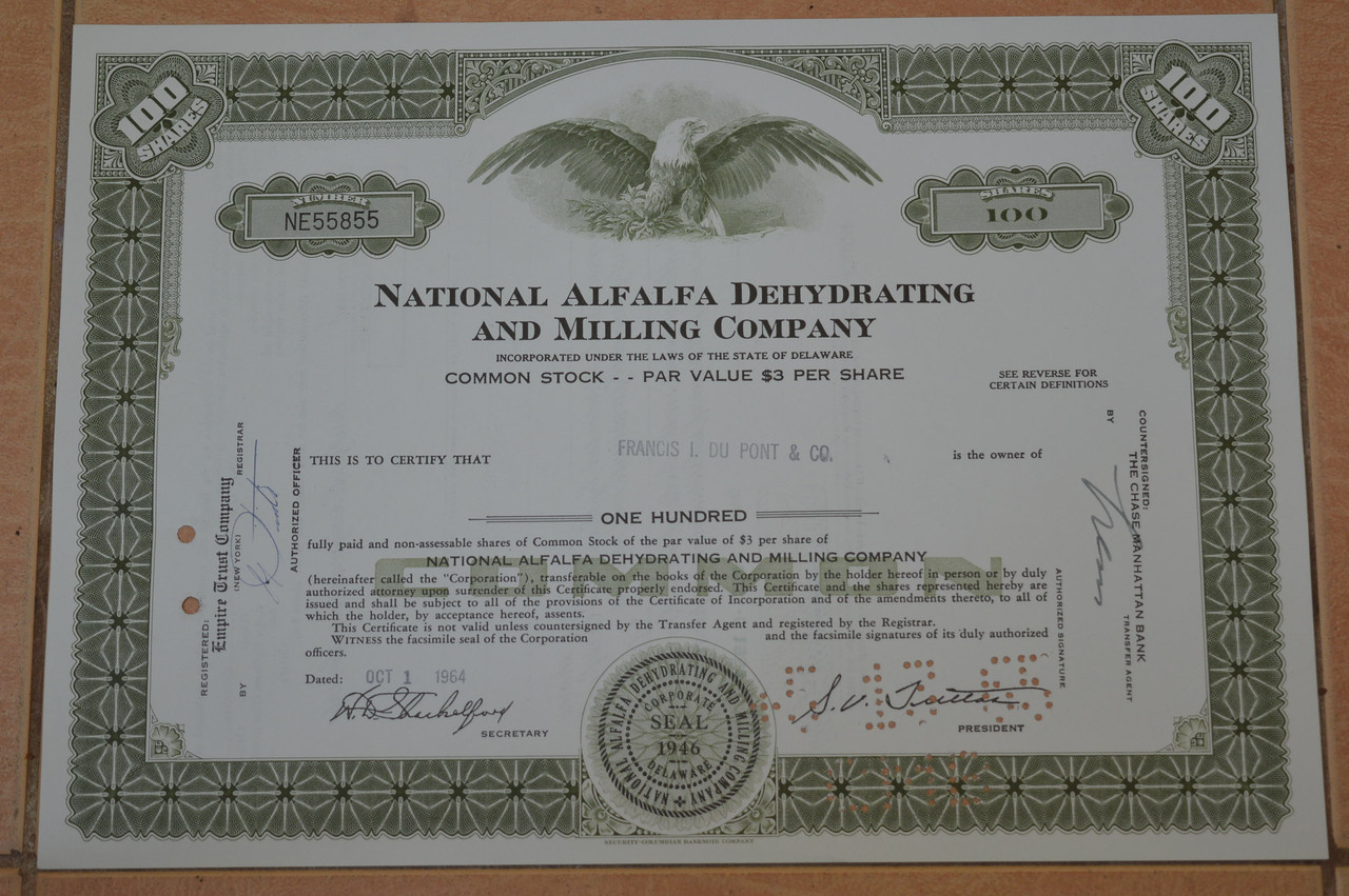 Акція. США. 1964 рік No5855 (Б-1)