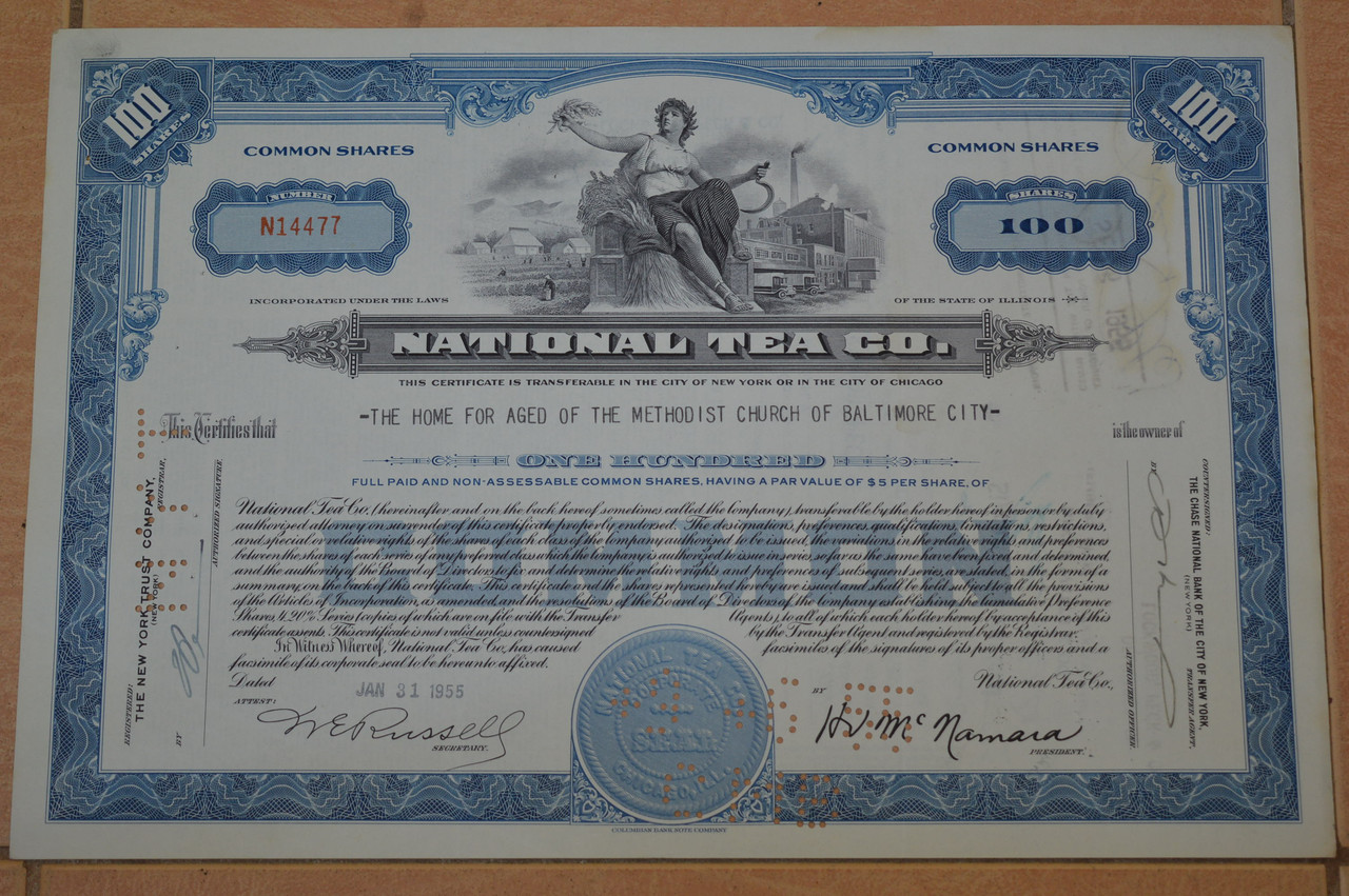 Акція. США. 1955 рік No4477 (Б-1)