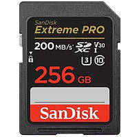 Карта пам'яті SanDisk SD  256GB C10 UHS-I U3 R200/W140MB/s Extreme Pro V30 Baumar - Порадуй Себе