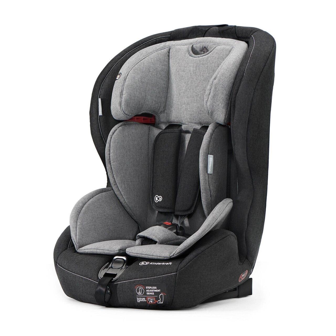 Автокрісло Kinderkraft Safety Fix Black/Gray (KKFSAFEBLGR000)
