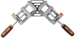 Струбцина Neo Tools, кутова, алюмінієва, дві напрямні 75мм, 70х70мм Baumar - Порадуй Себе