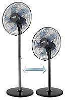 Вентилятор підлоговий Neo Tools NT01 професійний, 40см, 50Вт, опора кругла, двигун мідь 100%, чорний Baumar - Порадуй Себе