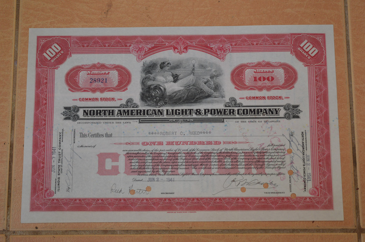 Акція. США. 1941 рік No8921 (Б-1)