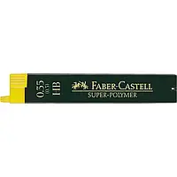Грифели HB для механического карандаша Super-polymer 0.35 (0.3) HB Faber-Castell-2шт