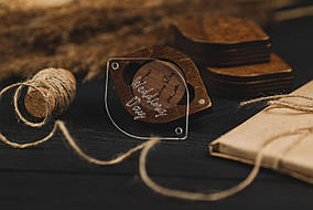Дерев'яна коробочка Leaf Mini Glass