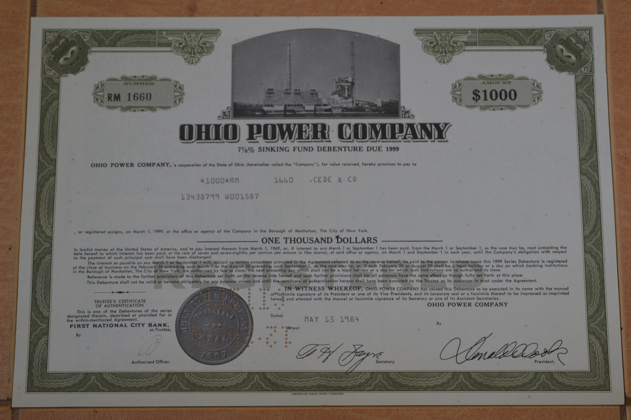 Акція. США. 1984 рік No1660 (Б-1)