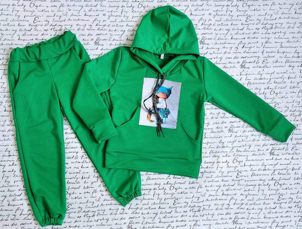 Прогулянковий костюм на дівчинку 104-122 зелений