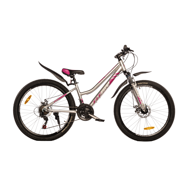 CrossBike Велосипед Titan BEST MATE 26"13" Срібло-Рожевий