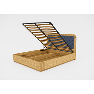 Ліжко дерев'яне з підйомним механізмом Форсса 1 ArtWood, ясен, фото 1