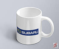 Чашка с принтом авто логотип Subaru (02010102018)