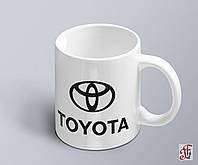 Чашка с принтом авто логотип Toyota (02010102020)