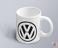 Чашка с принтом авто логотип Volkswagen (02010102021)