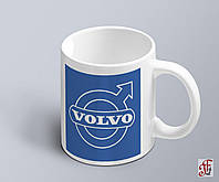 Чашка с принтом авто логотип Volvo (02010102022)