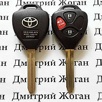 Ключ Toyota RAV4, Corolla (корпус Тойота РАВ4, Королла ) 2 + 1 (hold) кнопки, лезвие TOY43