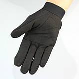 Рукавиці тактичні текстильні чорного кольору, розмір L Код 68-0115, фото 3