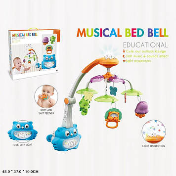 Дитячий музичний мобіль "Musical bed bell" з проектором, 2 кольори (N5073A)