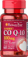 Коензим Q-10, coenzyme q10, 100 mg, 60 капсул, Puritan's Pride