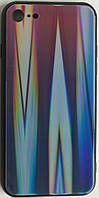 Силиконовый чехол "Стеклянный Shine Gradient" iPhone 7/8 (Violet Barca) №8