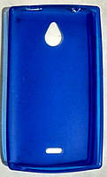 Силиконовый чехол для Nokia X2 new Blue