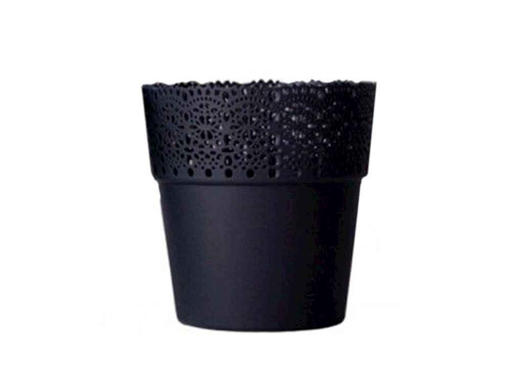 Горщик для квітів 400мл Белла 115 690-82 антрацит ТМ LAMELA, фото 1