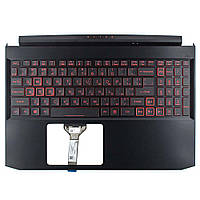 Корпус верхняя крышка для Acer Nitro AN515-45 AN515-57, RU/UA, (топкейс с клавиатурой с подсветкой,