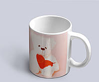 Чашка с принтом "Медвежонок с сердечком" (02010115022)