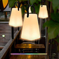 Светодиодная настольная лампа RGB белого цвета, регулируемая яркостью с помощью пульта дистанционного управлен