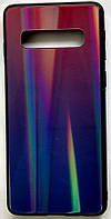 Силиконовый чехол "Стеклянный Shine Gradient" Samsung G973 / S10 (Violet Barca) # 8