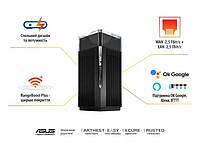 ASUS Маршрутизатор ZenWiFi Pro ET12 AXE11000 Wi-Fi6E 2PK 2xGE LAN 1x2.5GE LAN 1x2.5GE LAN 1x2.5GE WAN MU-MIMO