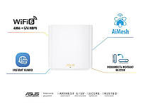 Маршрутизатор ASUS ZenWiFi XD6S 1PK 1xGE LAN 1xGE WAN MU-MIMO OFDMA MESH