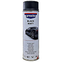 Presto Black Matt - черная акриловая матовая эмаль