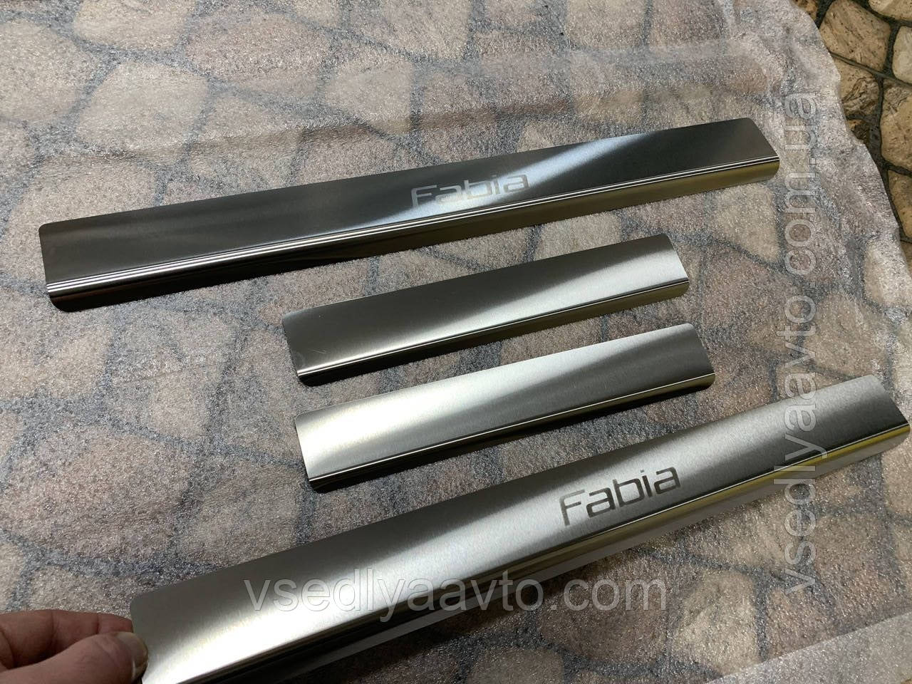 Накладки на пороги Skoda FABIA III FL з 2018 р. (Standart), фото 1