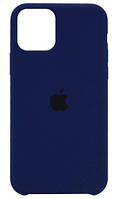 Силиконовый чехол защитный "Original Silicone Case" для Iphone 11 темно-синий