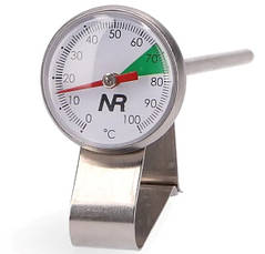 Термометр "NR" для молока 0-100 ° Ø 35мм - д. 127мм, фото 4