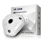 Камера IP Wi-Fi відеоспостереження 360°, фішай, V300, Біла / Стельова панорамна камера спостереження риб'яче око, фото 11